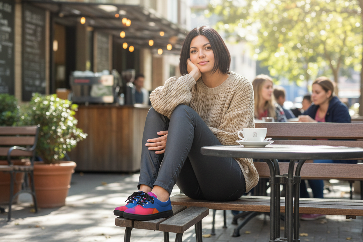 Women's Lace-Up Canvas Shoes - Comfortable Casual Sneakers