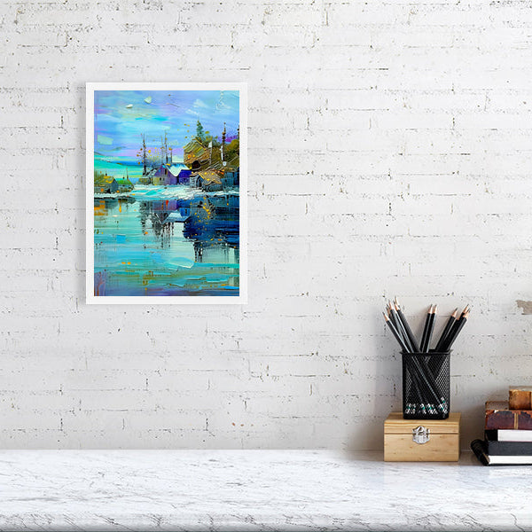 Fine Art Print, Colorful Landscape, Abstract Home Decor, Wall Art, Gift for Art Lovers, Modern Decor