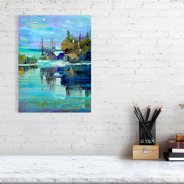 Fine Art Print, Colorful Landscape, Abstract Home Decor, Wall Art, Gift for Art Lovers, Modern Decor