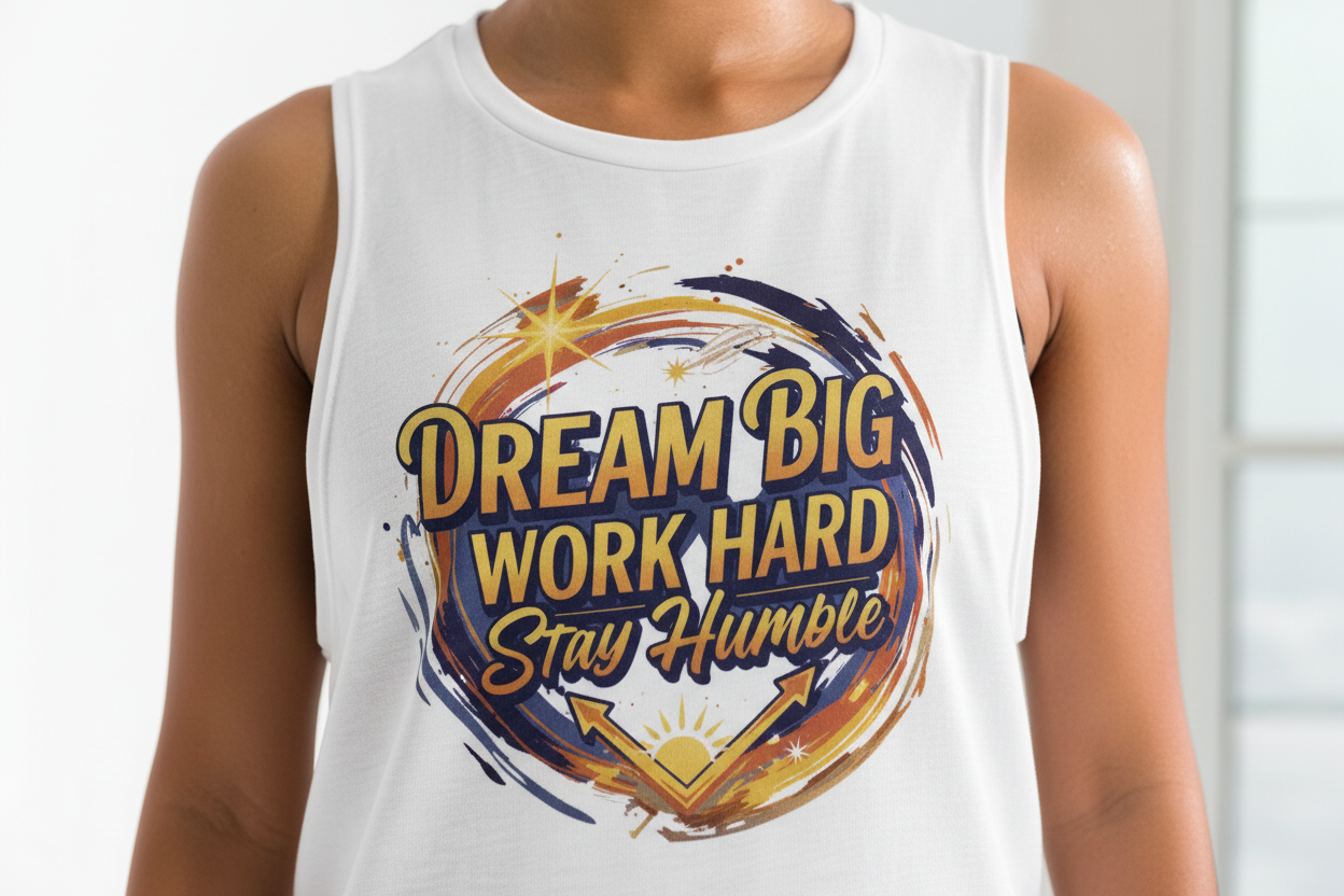 Dream Big Work Hard Stay Humble Tank Top - Women's Muscle Tank