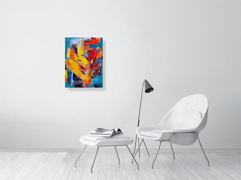 Vibrant Abstract Expressionist Fine Art Print, Colorful Wall Decor, Modern Home Accent, Gift for Art Lovers, Contemporary Artwork