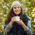 Enamel Camping Mug 12oz | Durable Metal Coffee Cup | Vintage Style