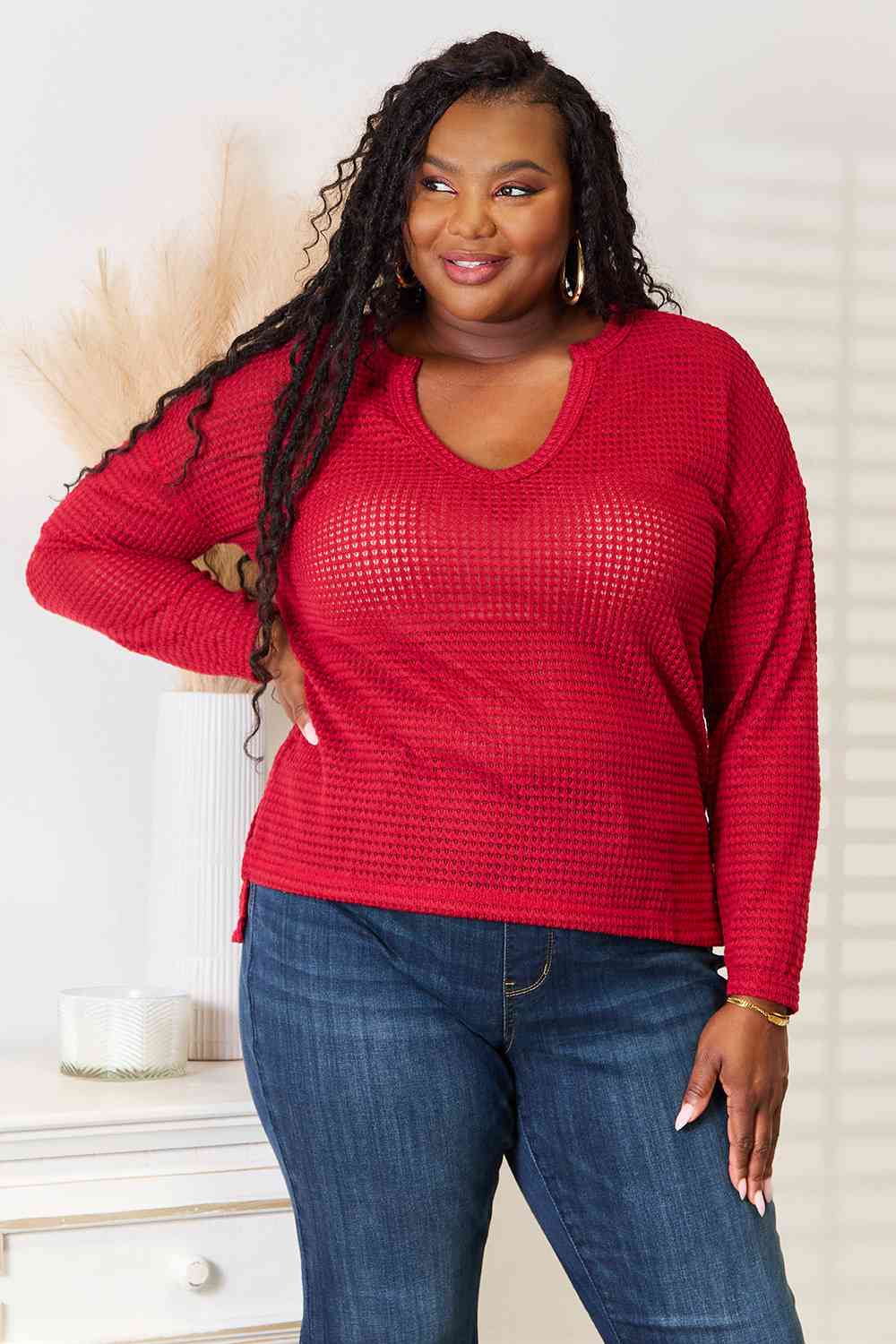 Culture Code Full Size Wide Notch Relax Top