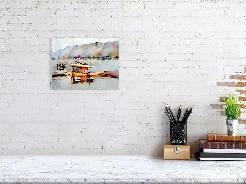 Watercolor Boat Fine Art Print, Nautical Home Decor, Coastal Wall Art, Marine Artwork, Gift for Art Lovers