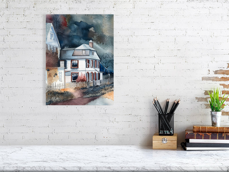 Fine Art Print of Cozy Cottage, Wall Decor, Home Aesthetic, Housewarming Gift, Nature Scene, Cozy Atmosphere, Living Room