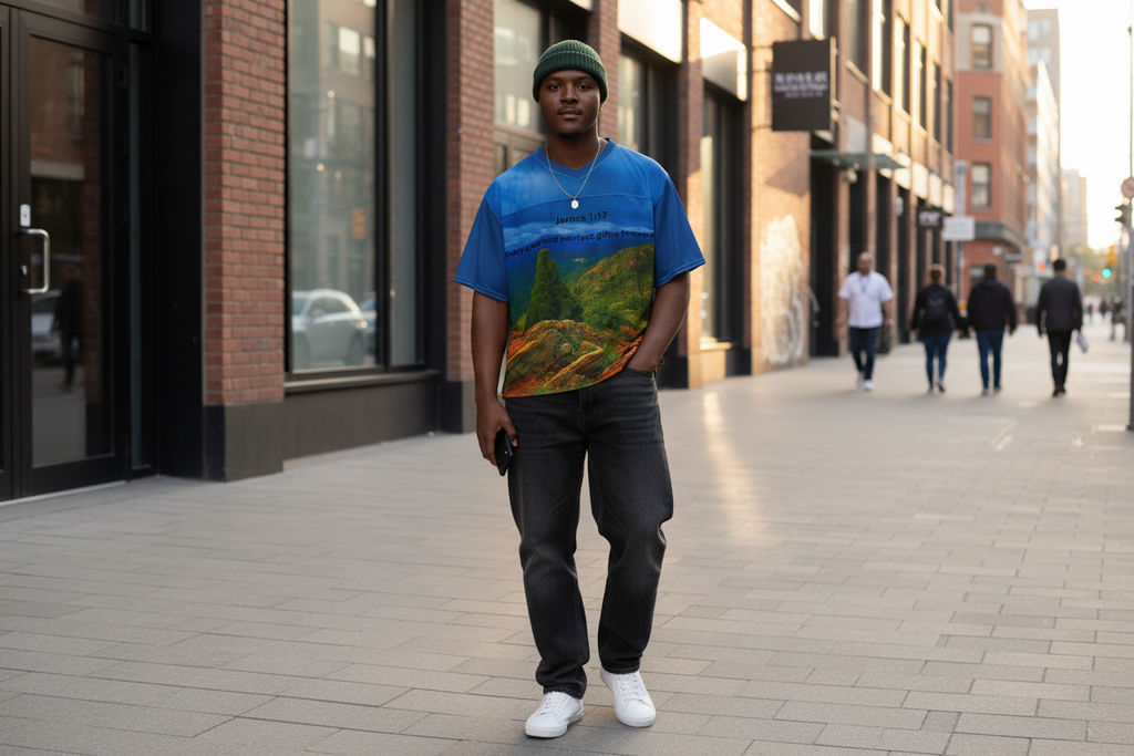 Boxy Football Jersey - Relaxed Fit Casual Sportswear for Men