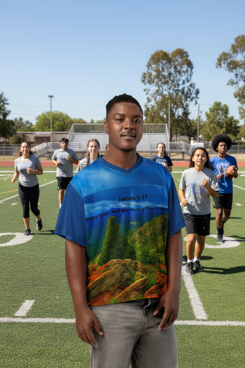 Boxy Football Jersey - Relaxed Fit Casual Sportswear for Men
