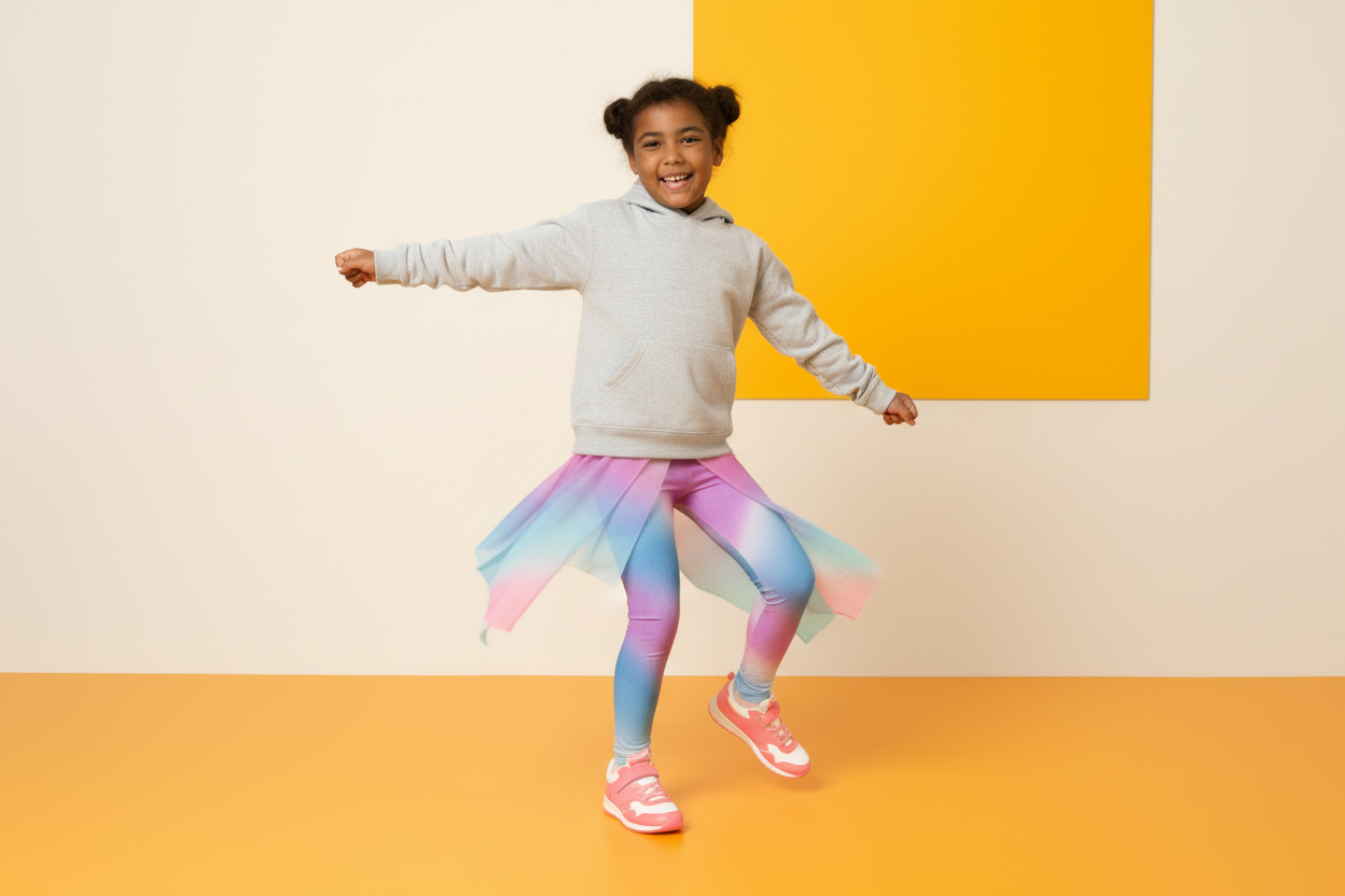 Kids Leggings - Soft Stretchy Pants for Active Children