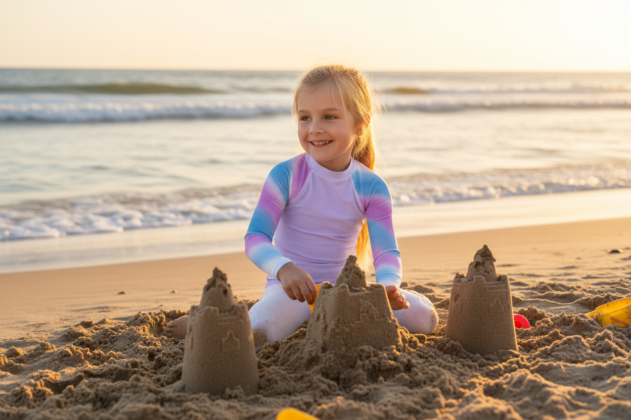 Kids Rash Guard - UV Sun Protection Swimwear for Children