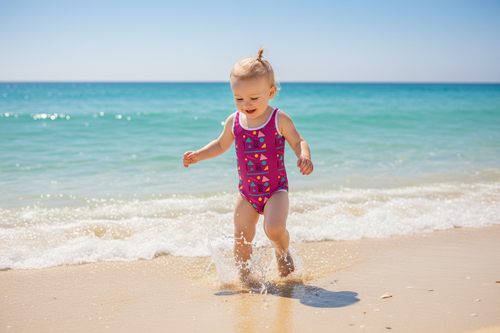 All-Over Print Kids Swimsuit | Colorful One-Piece | UPF Sun Protection
