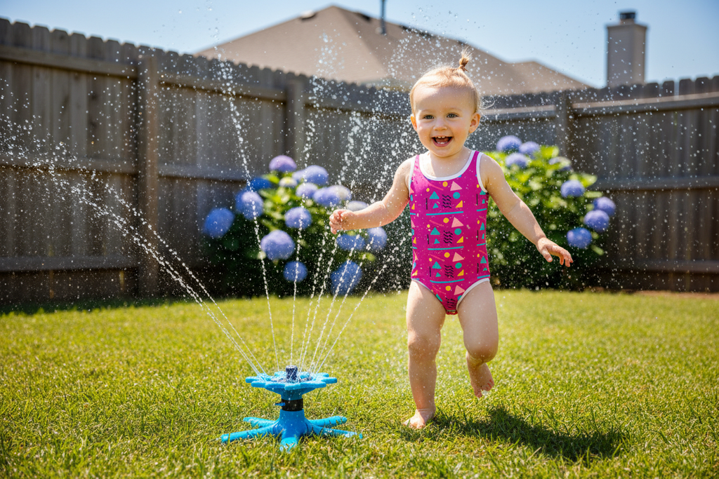 All-Over Print Kids Swimsuit | Colorful One-Piece | UPF Sun Protection