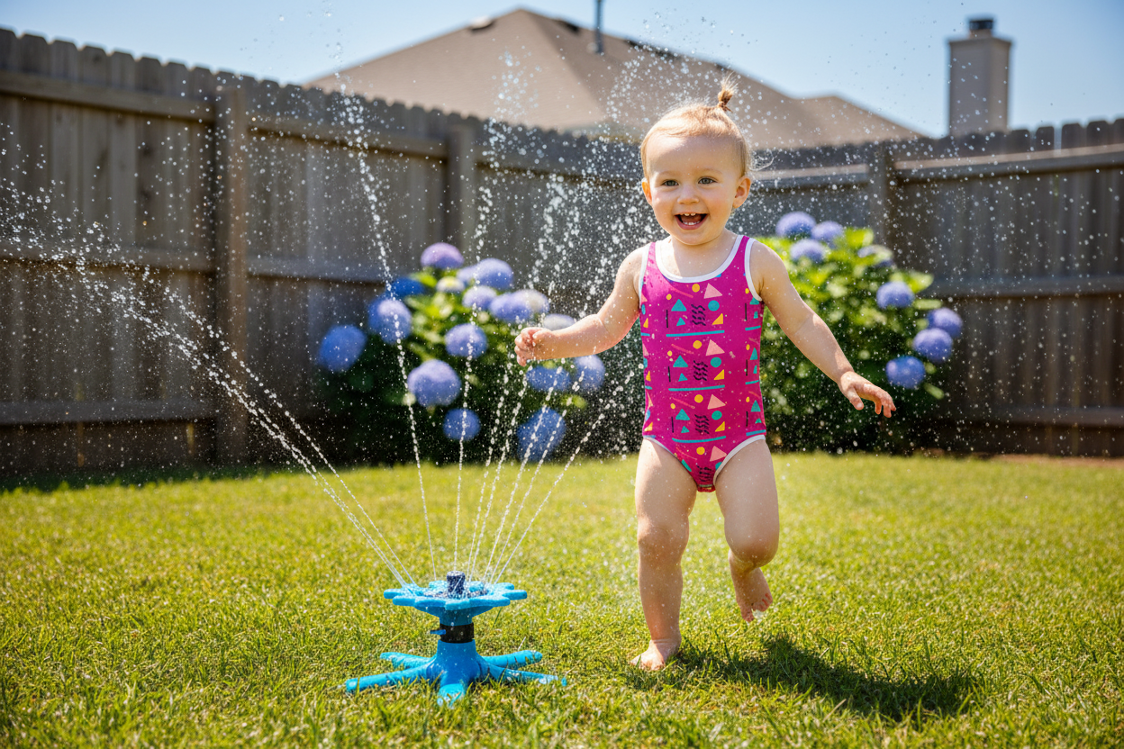 All-Over Print Kids Swimsuit | Colorful One-Piece | UPF Sun Protection