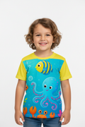 Kids Ocean T-Shirt | Cute Fish & Sea Creatures Tee | Toddler & Youth Sizes