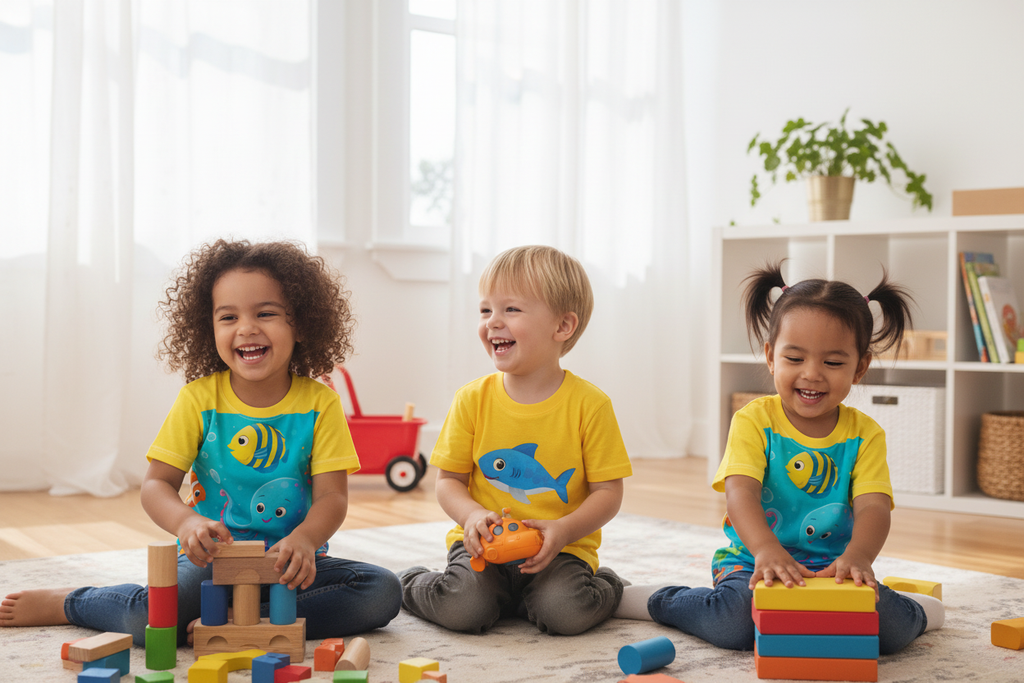 Kids Ocean T-Shirt | Cute Fish & Sea Creatures Tee | Toddler & Youth Sizes