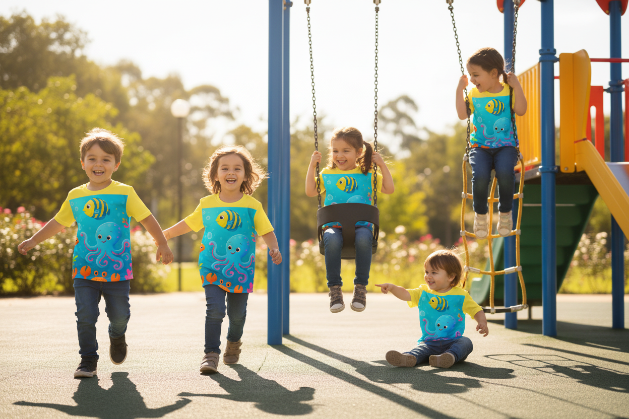 Kids Ocean T-Shirt | Cute Fish & Sea Creatures Tee | Toddler & Youth Sizes