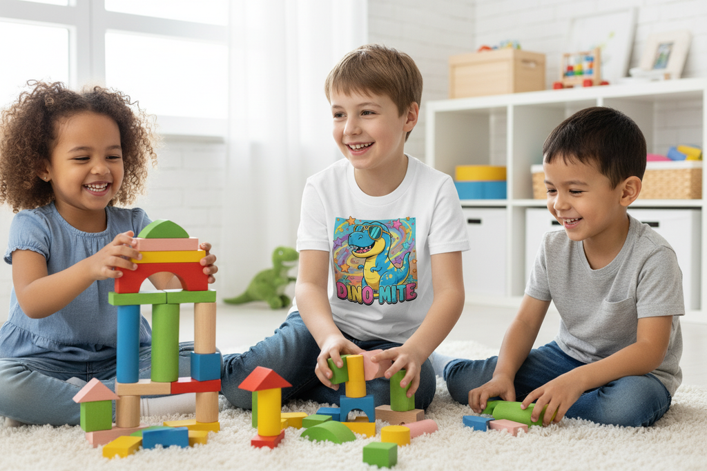 Dino-Mite Kids T-Shirt | Fun Dinosaur Youth Tee