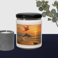Sunset Scented Soy Candle - Warm Amber Aromatherapy Candle