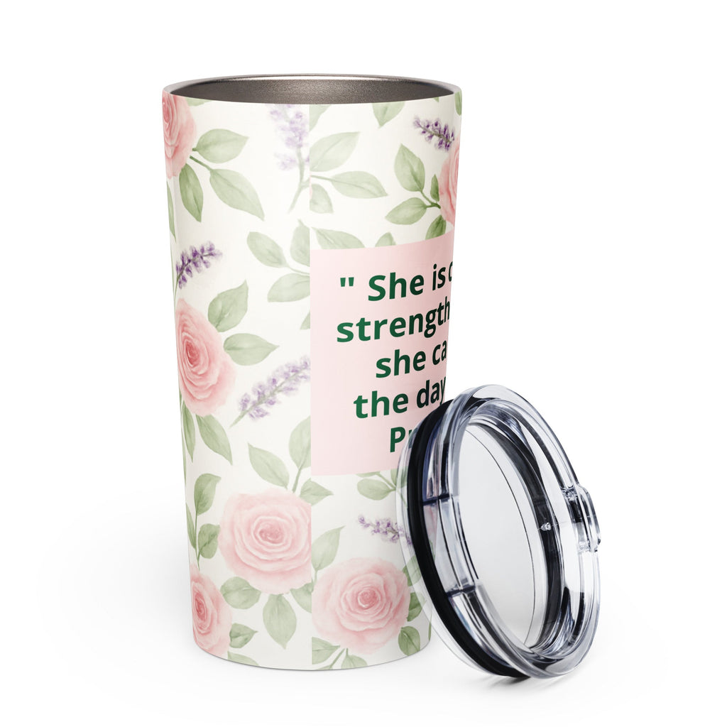 Inspirational Floral Tumbler | 20oz Stainless Steel | Double-Wall Insulated