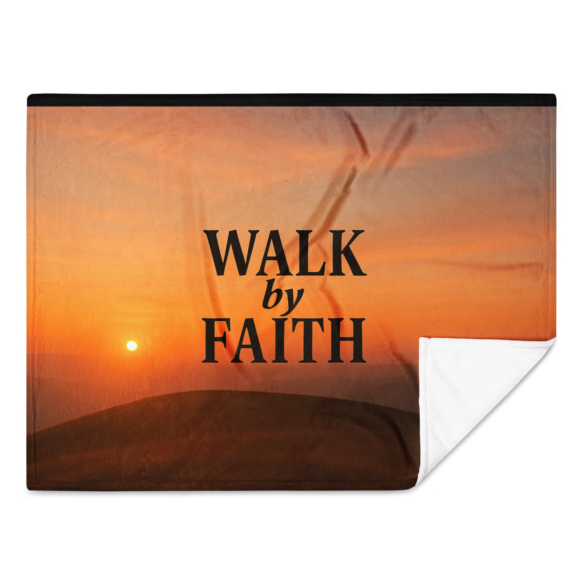 Walk by Faith Throw Blanket | Inspirational Christian Home Decor