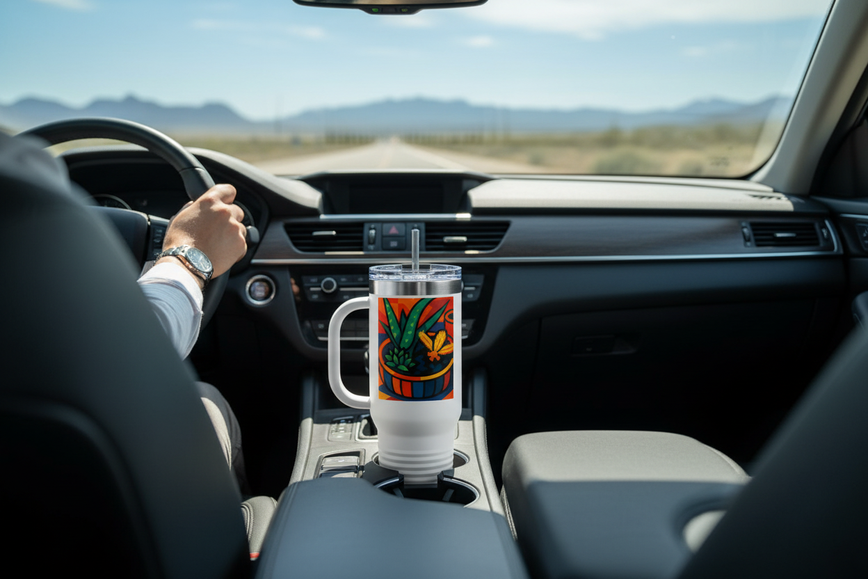 40oz Insulated Travel Mug - Eco-Friendly Leak-Proof Coffee Tumbler