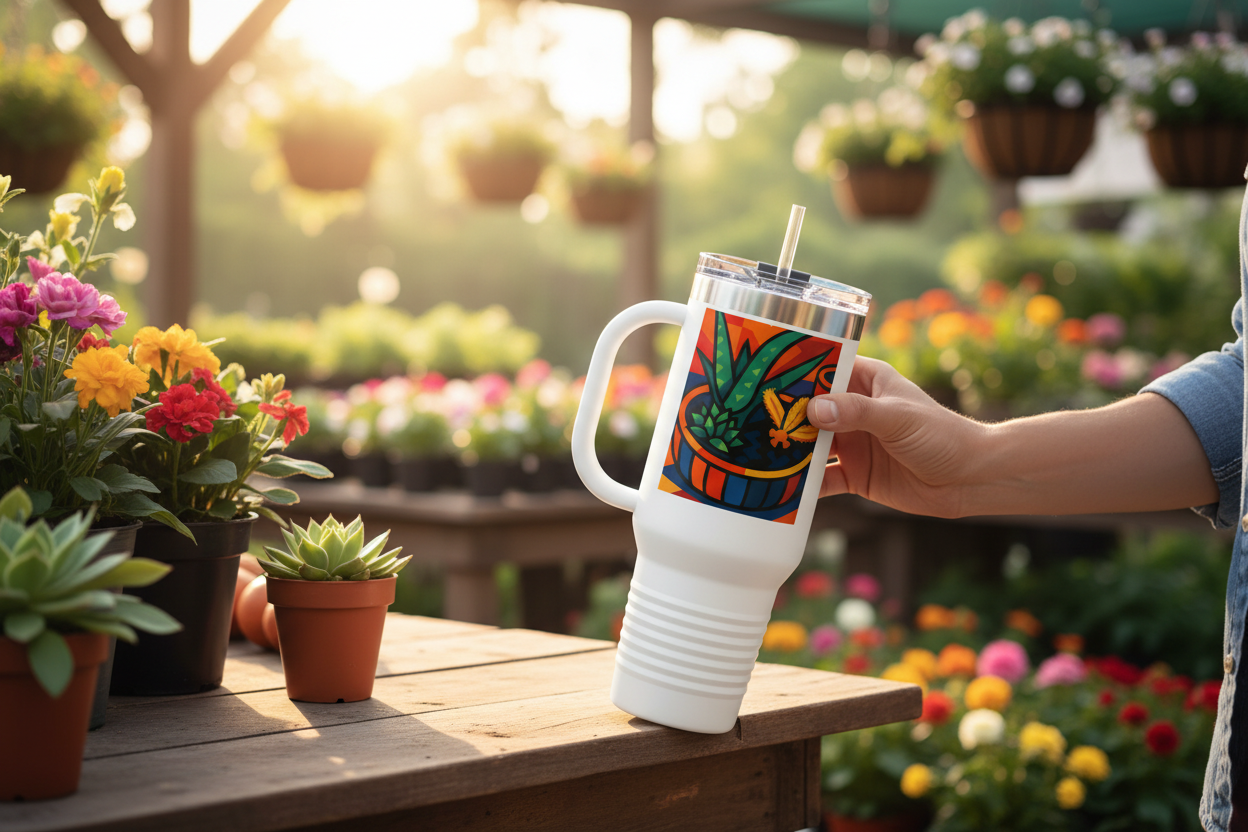 40oz Insulated Travel Mug - Eco-Friendly Leak-Proof Coffee Tumbler