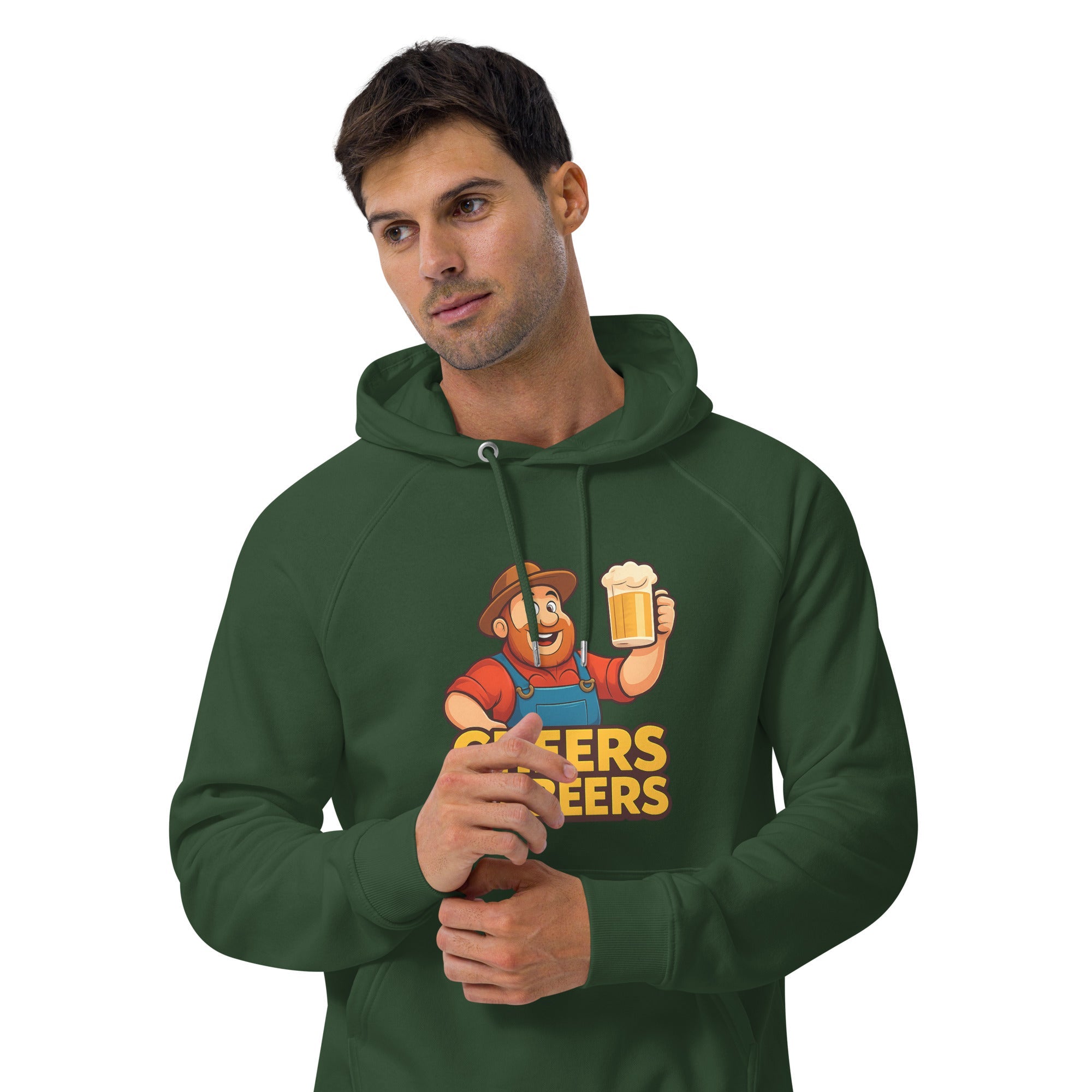 Unisex Eco Raglan Hoodie | Sustainable Soft Hoodie | Comfortable Layering