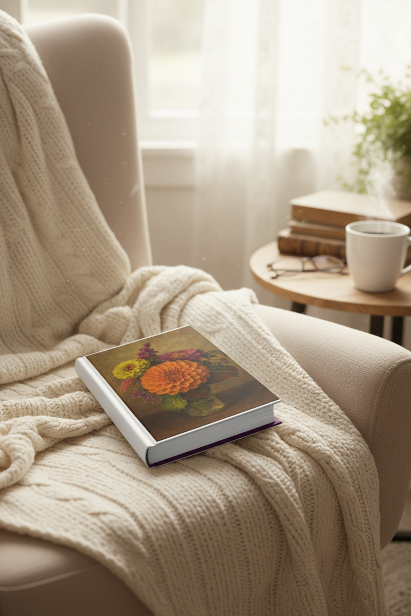 Vintage Floral Journal - Dahlia Botanical Art Hardcover
