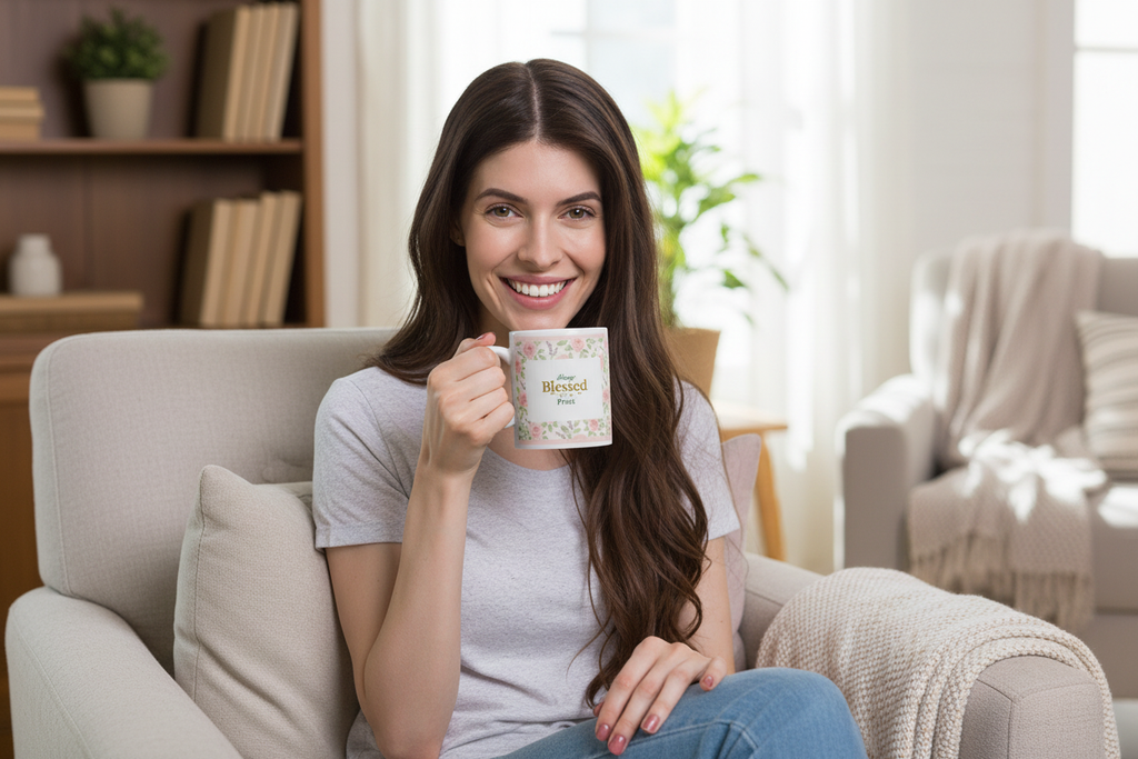 White Glossy Ceramic Mug | 11oz 15oz 20oz | Dishwasher & Microwave Safe