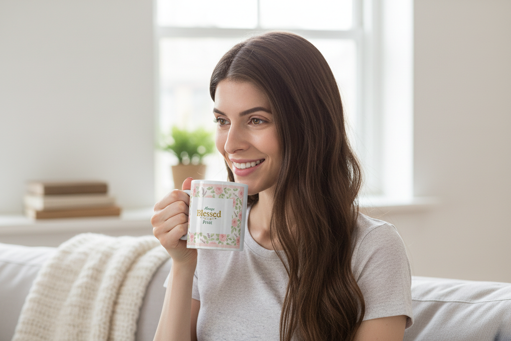 White Glossy Ceramic Mug | 11oz 15oz 20oz | Dishwasher & Microwave Safe