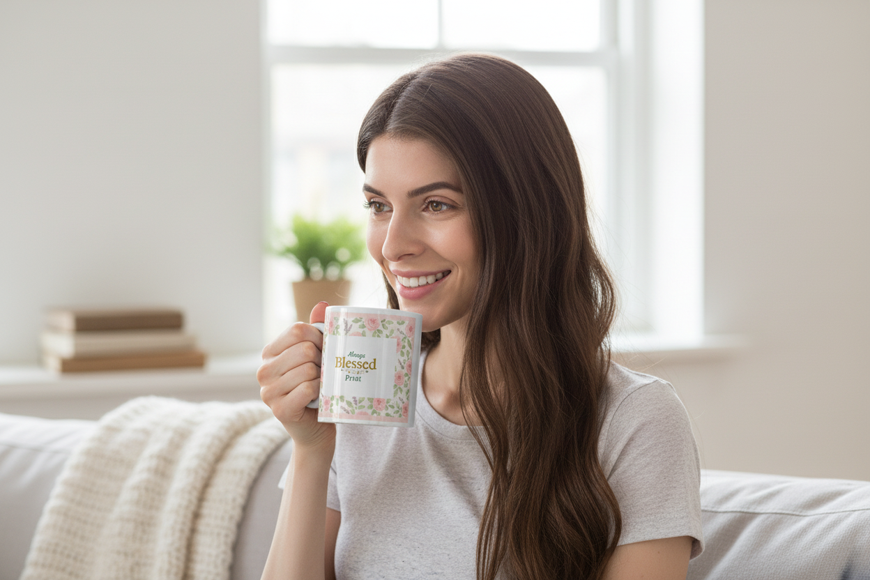 White Glossy Ceramic Mug | 11oz 15oz 20oz | Dishwasher & Microwave Safe
