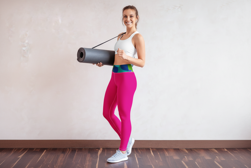 Pink Yoga Leggings | Created with Color Activewear | Faith-Inspired Fitness for Women